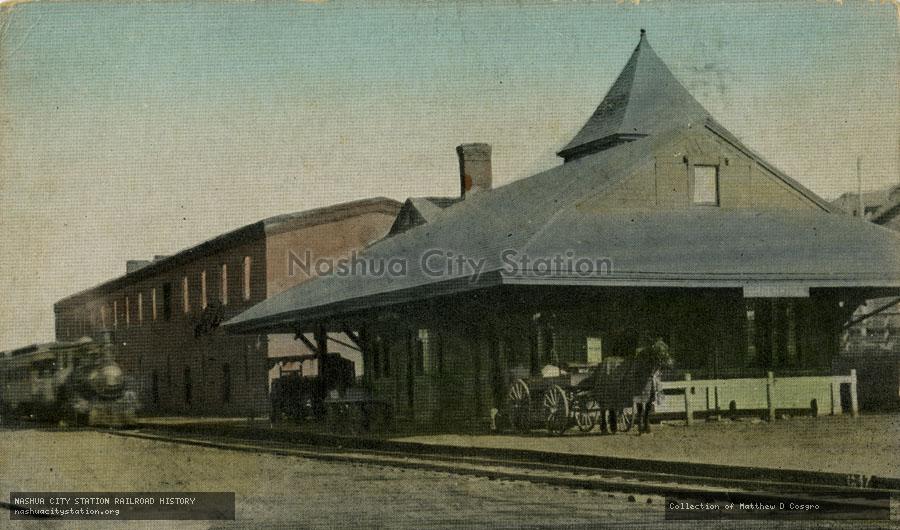 Postcard: Railroad Station, Greenville, N.H.